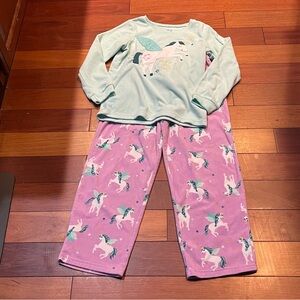 Carter's Mint and Pink Unicorn Pajama Set